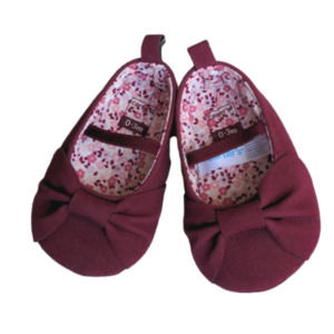 New Carter's Burgundy Mary Jane Baby Shoes